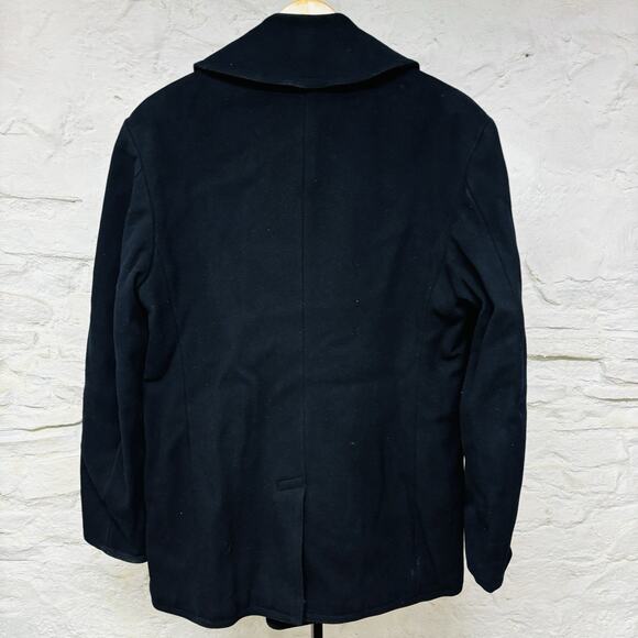 WW2 Naval Clothing Factory 10 Button US Navy Wool Peacoat Vintage 1940s - Picture 11 of 13